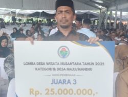BUMG Meunasah Balee Raih Juara Desa Wisata Nasional 2025