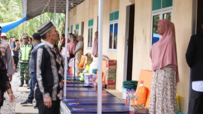 Pengungsi di Pidie Mulai Tempati Huntara