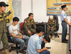 Asyik di Warung Kopi Saat Sekolah, Belasan Pelajar Terjaring Satpol PP