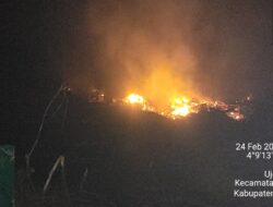 BPBD Aceh Barat Tanggap Kebakaran di Desa Ujong Tanjung