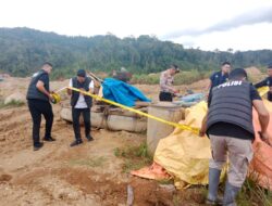 Tambang Emas Ilegal di Geumpang Ditertibkan Polisi