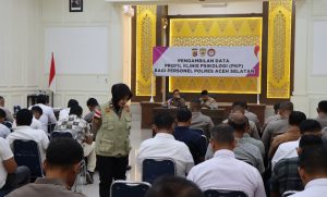 Personel Polres Aceh Selatan Jalani Konseling dan Mapping Psikologi