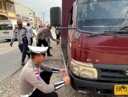 Satlantas Aceh Utara Gelar Ramp Check Terminal Lhoksukon