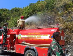 Karhutla Dekat Jalan Nasional di Leupung Berhasil Dipadamkan