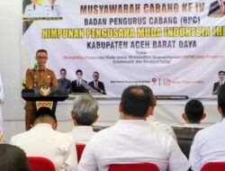 Muscab IV HIPMI Abdya Dibuka, Dorong Sinergi Pengusaha dan Pemerintah