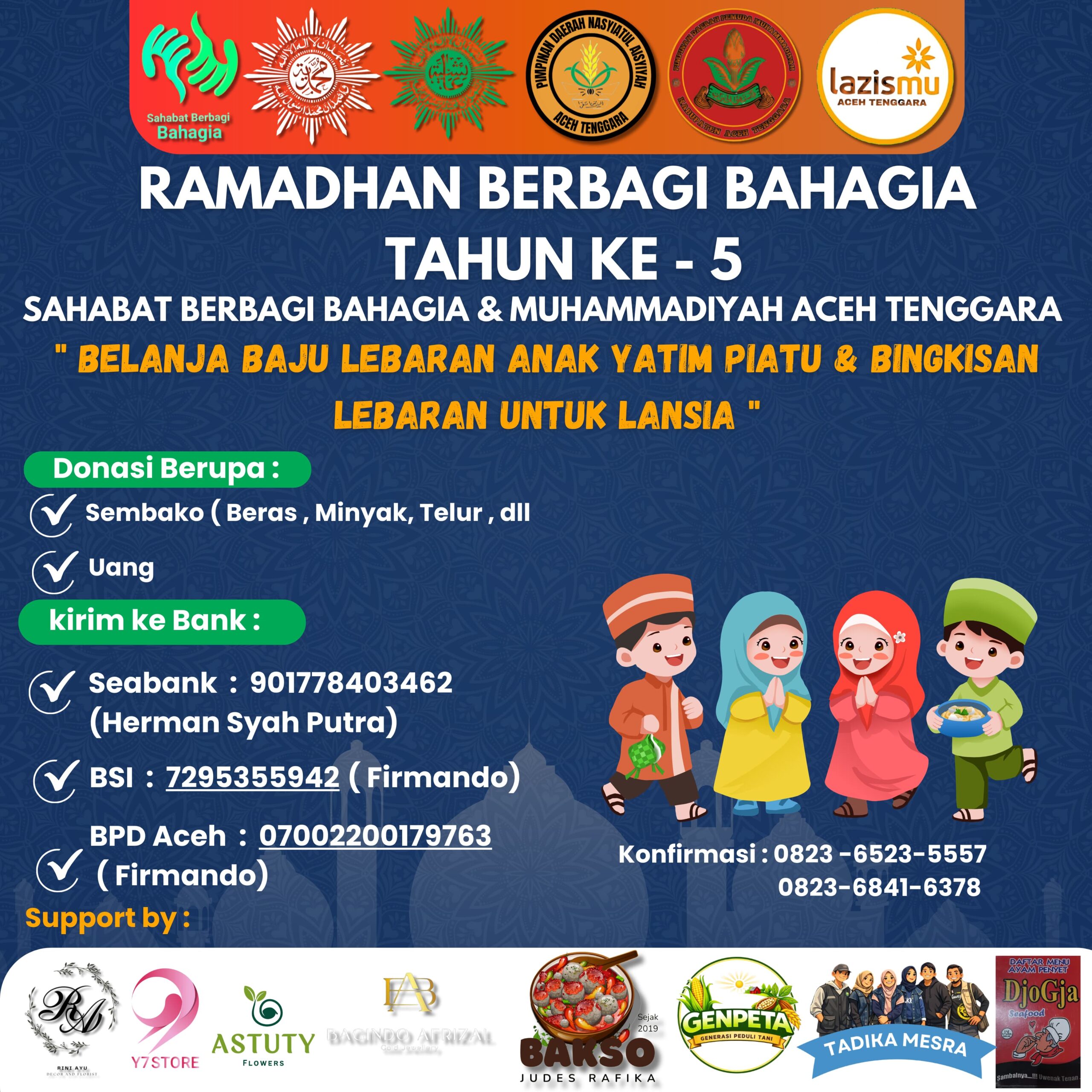 Ramadhan Berbagi Bahagia ke-5 Libatkan Muhammadiyah