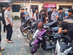 Polantas Tindak Puluhan Pebalap Liar di Nagan Raya
