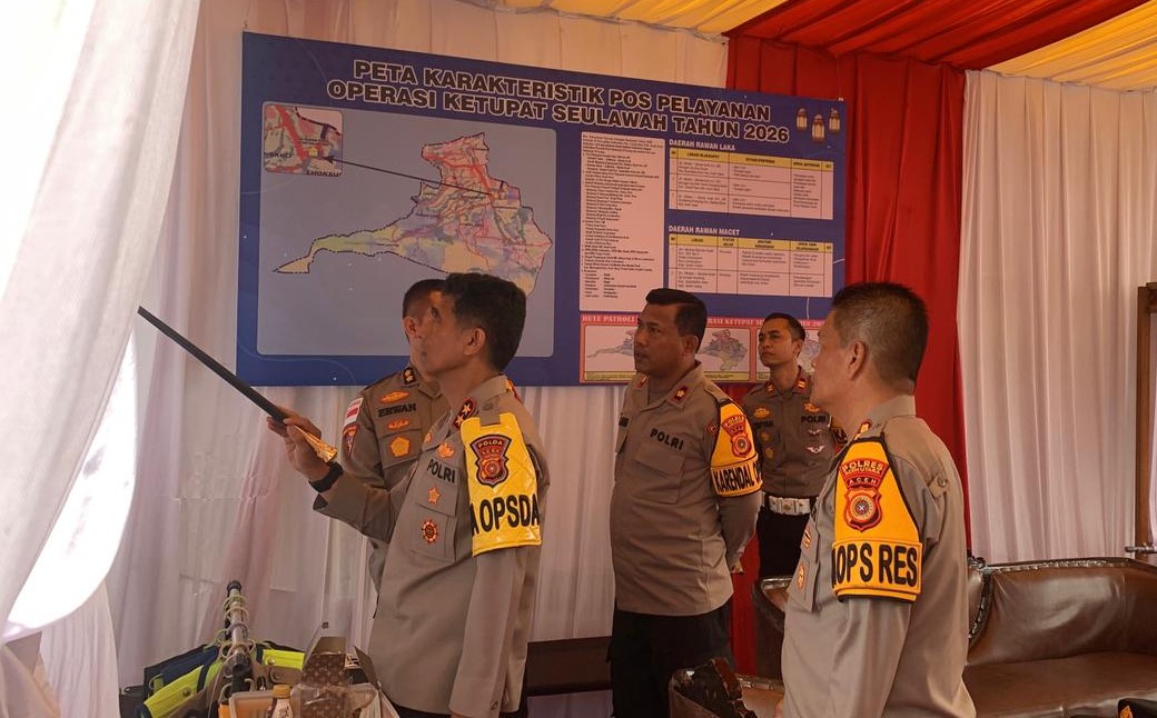 Operasi Ketupat 2026, Kapolda Aceh Tinjau Pos Lhoksukon