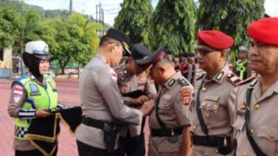 Polres Aceh Selatan Laksanakan Sertijab Pejabat Utama dan Kapolsek