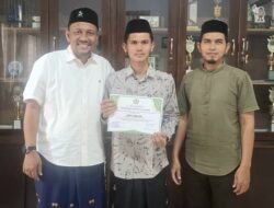 Raffi Maulana Peroleh Beasiswa ke Timur Tengah