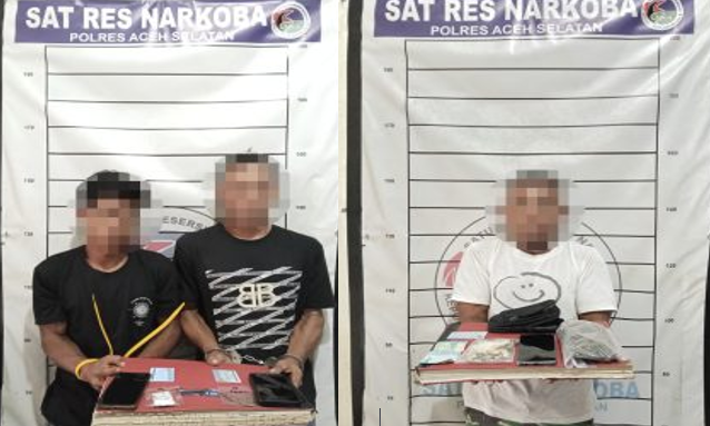 Ganja 80 Gram Disita, Tiga Tersangka Ditahan