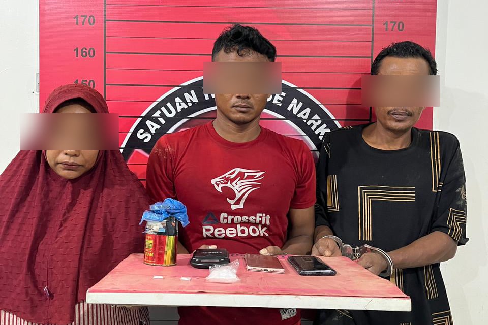 Polisi Aceh Utara Gagalkan Peredaran Sabu, Amankan Tiga Pelaku