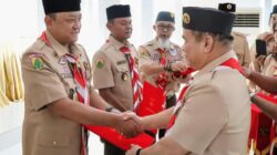 Kapolres Abdya Terima Lencana Dharma Bakti dari Kwarnas Pramuka