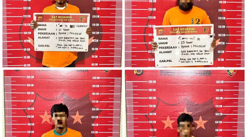 Polres Nagan Raya Amankan Empat Pelaku Pengeroyokan, Positif Sabu