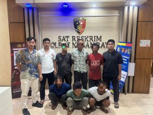 Polres Nagan Raya Tangkap 6 Pelaku Pencurian Sawit di Tadu Raya