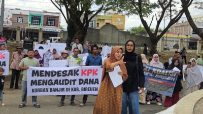 Pengungsi Demo Pemkab Bireuen, Ajukan 7 Tuntutan
