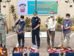 Bea Cukai Musnahkan Ribuan Batang Rokok Ilegal
