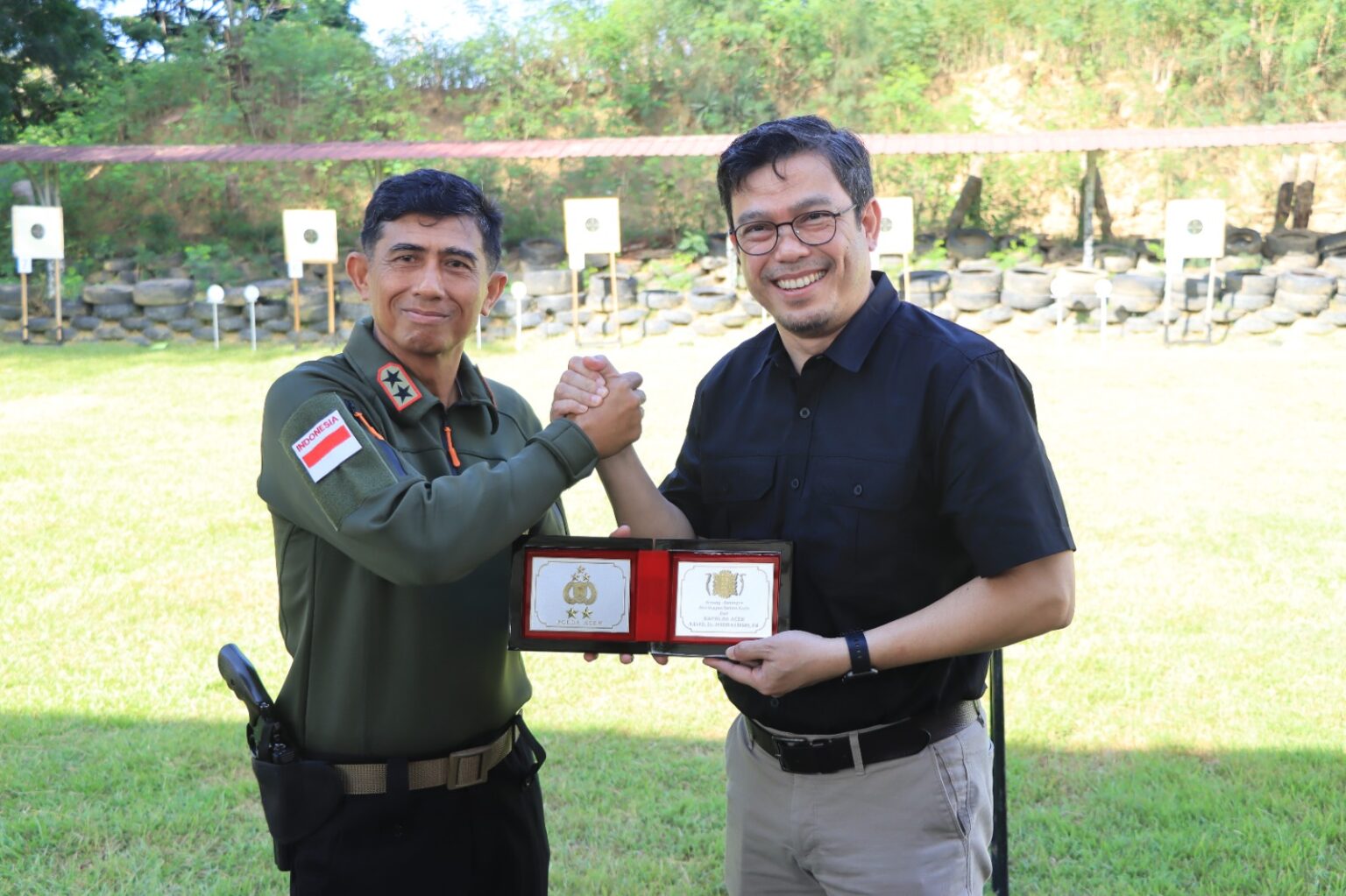 Latihan Menembak Jadi Ajang Kolaborasi Polda Aceh dan DJBC