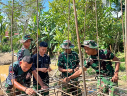 TNI Bangun Jembatan Garuda Perintis di Linge