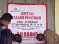 Polisi Sita Ruko MIlik Mantan Kadiskes Aceh Tengah