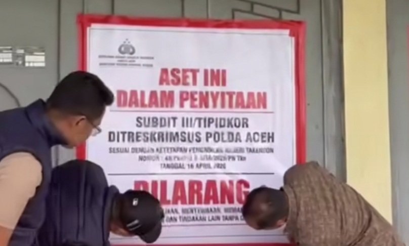 Polisi Sita Ruko MIlik Mantan Kadiskes Aceh Tengah