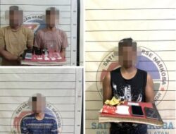 Informasi Warga Bantu Polres Bongkar Peredaran Sabu, Empat Orang Ditangka
