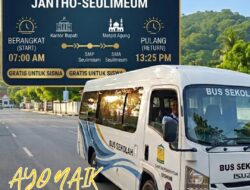 Bus Sekolah Gratis Mulai Beroperasi di Aceh Besar