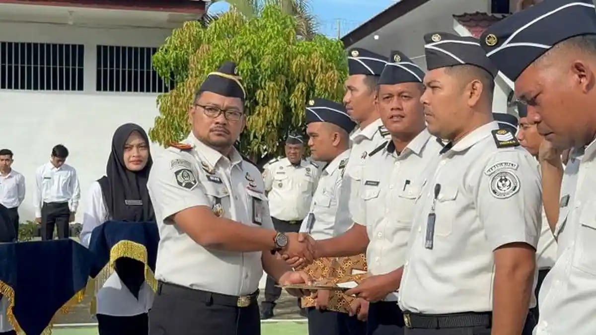 Kenaikan Pangkat di Lapas Blangpidie Jadi Momentum Peningkatan Kinerja