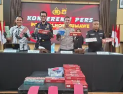 Polres Lhokseumawe Gerebek Kios Jual Rokok Ilegal