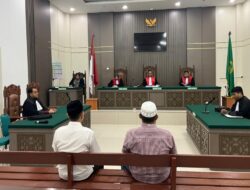 Dua Terdakwa Korupsi Jembatan Silyakh Divonis 1 Tahun 8 Bulan Penjara