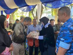 Kolaborasi TNI AU dan Pemkot, 1.000 Paket Sembako Murah Dibagikan