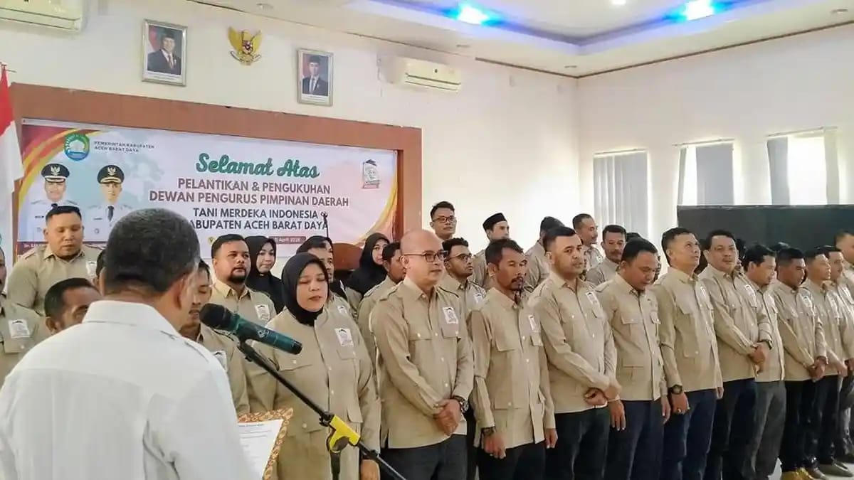 Pengurus TMI Abdya 2025–2030 Dikukuhkan, Dorong Modernisasi Pertanian