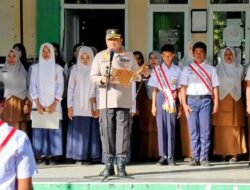 Tekan Risiko Berkendara, Polisi Jadi Pembina Upacara di Sekolah Abdya