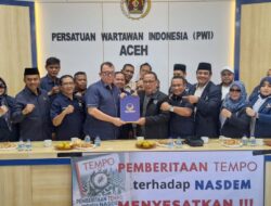 NasDem Aceh Sambangi PWI, Protes Pemberitaan Tempo