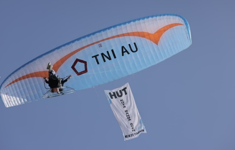 Aksi Paramotor HUT BNA