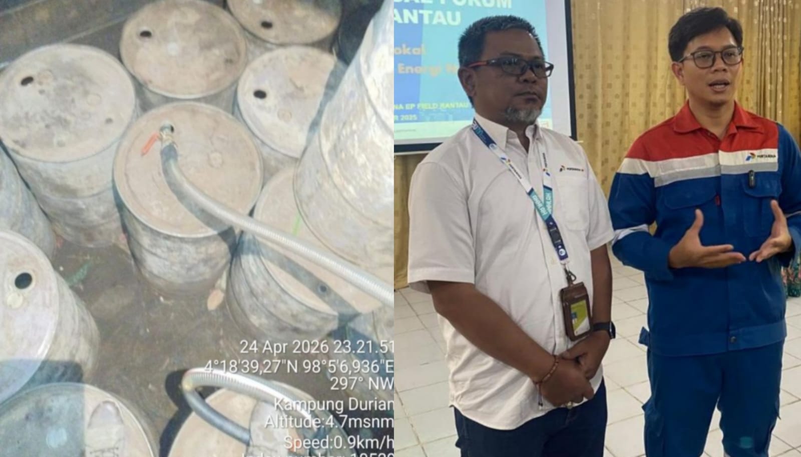 Pertamina EP Rantau Gagalkan Pencurian Minyak, Lima Pelaku Diamankan