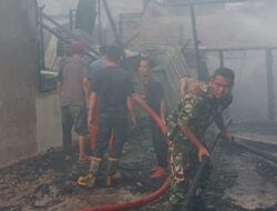 Api Ludeskan Dua Rumah Warga di Lawe Bulan, Enam Jiwa Terdampak