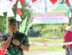 TNI Rampungkan Jembatan Aramco di Buloh Reubee