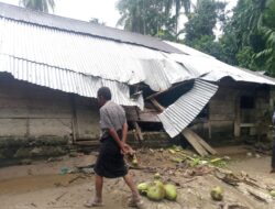 Angin Kencang Landa Aceh Barat, 6 Rumah Rusak Tertimpa Pohon Tumbang