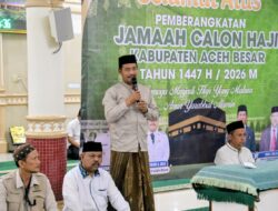 Kloter II CJH Aceh Besar Diberangkatkan, Suasana Haru Iringi Pelepasan