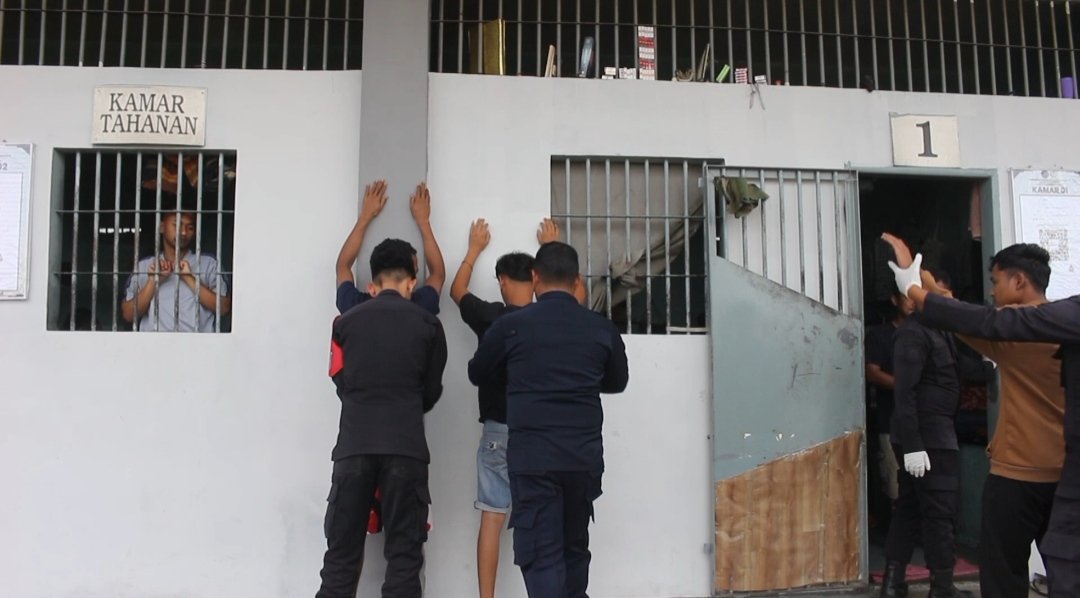 Rumah Tahanan Kelas IIB Bener Meriah Razia Blok Hunian Napi
