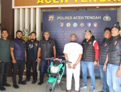 Satreskrim Polres Aceh Tengah Ringkus Pelaku Pencurian Sepeda Motor