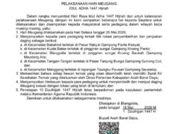 Pemkab Abdya Tetapkan dan Atur Lokasi Penjualan Daging Meugang Idul Adha