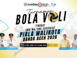 Sebanyak 11 Tim Pelajar Ramaikan Turnamen Voli HUT Ke-821 Banda Aceh