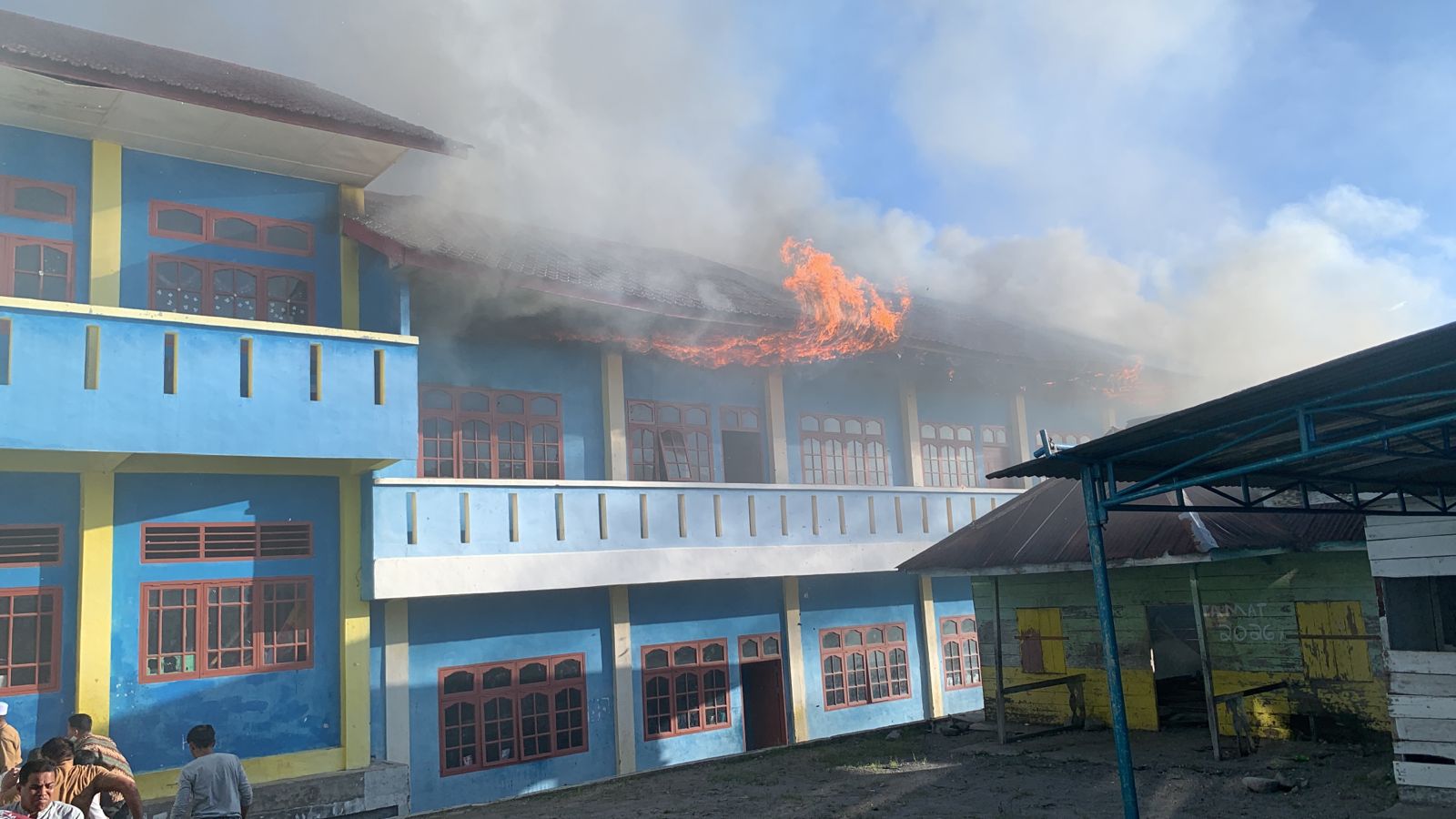Kebakaran Landa Ponpes Aswaja Bener Meriah, Tiga Kelas Hangus
