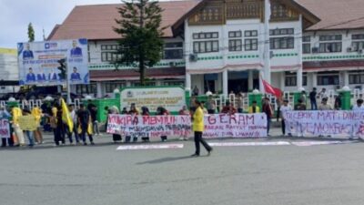 Demo di DPRK Aceh Barat, GERAM Soroti BBM hingga Kebijakan APBN