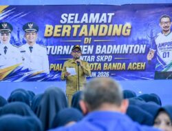 HUT Ke-50 Perumdam Tirta Daroy Diramaikan Turnamen Badminton
