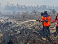 Belasan Hektare Lahan di Nagan Raya Terbakar