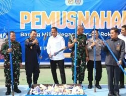 Barang Hasil Penindakan Kepabeanan dan Cukai Dimusnahkan di Lhokseumawe