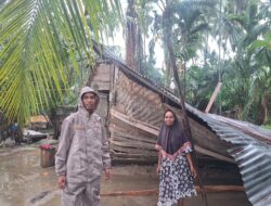 Angin Kencang Hantam Cot Girek, 13 Rumah Warga Rusak
